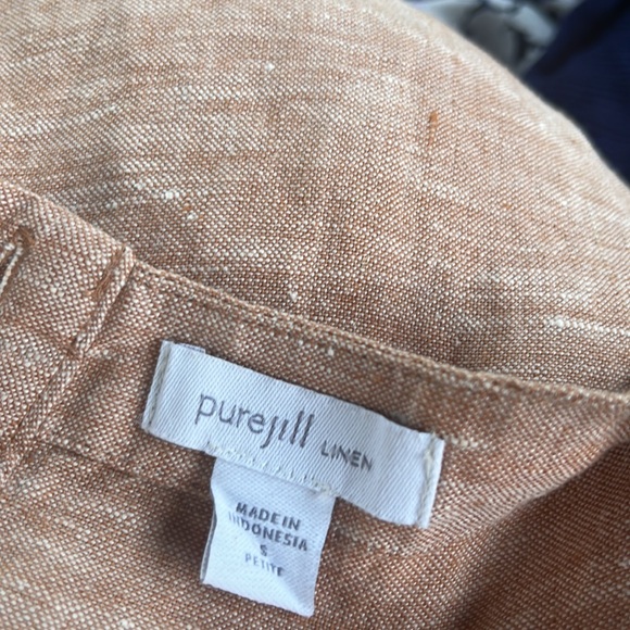 Purejill linen dress NWOT, size small petite, maxi dress - Picture 5 of 5